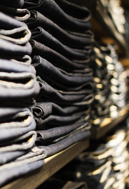 Folded Jeans Display