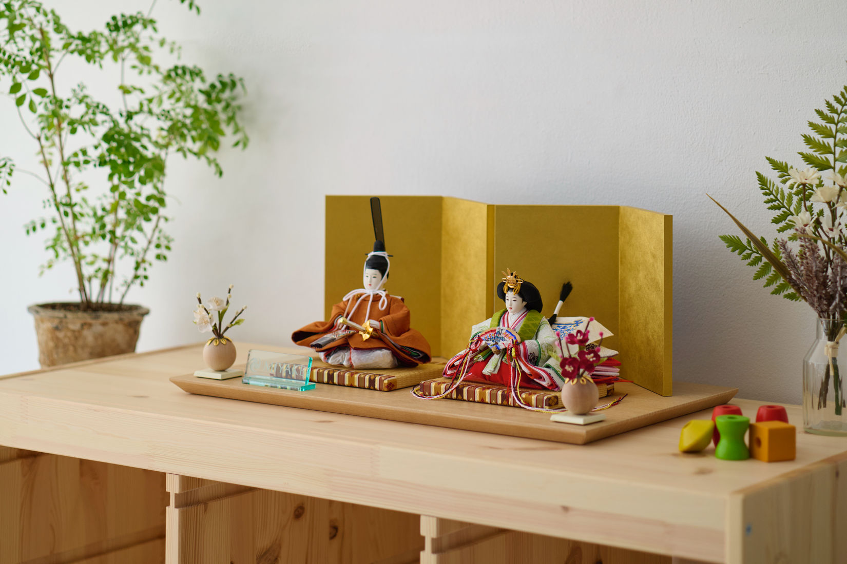 「SHINONOME」黄櫨染　令和即位礼　コンパクトひな人形