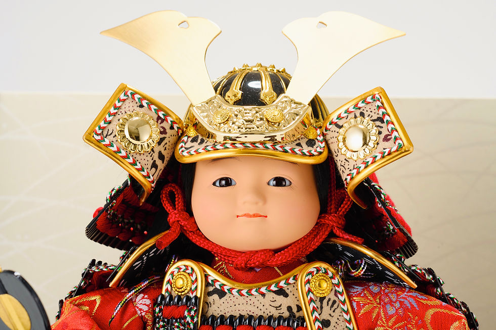 Thumbnail: 「HARUKAZE」子ども大将飾り　正絹赤糸縅