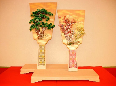 羽子板と雛人形と弓矢