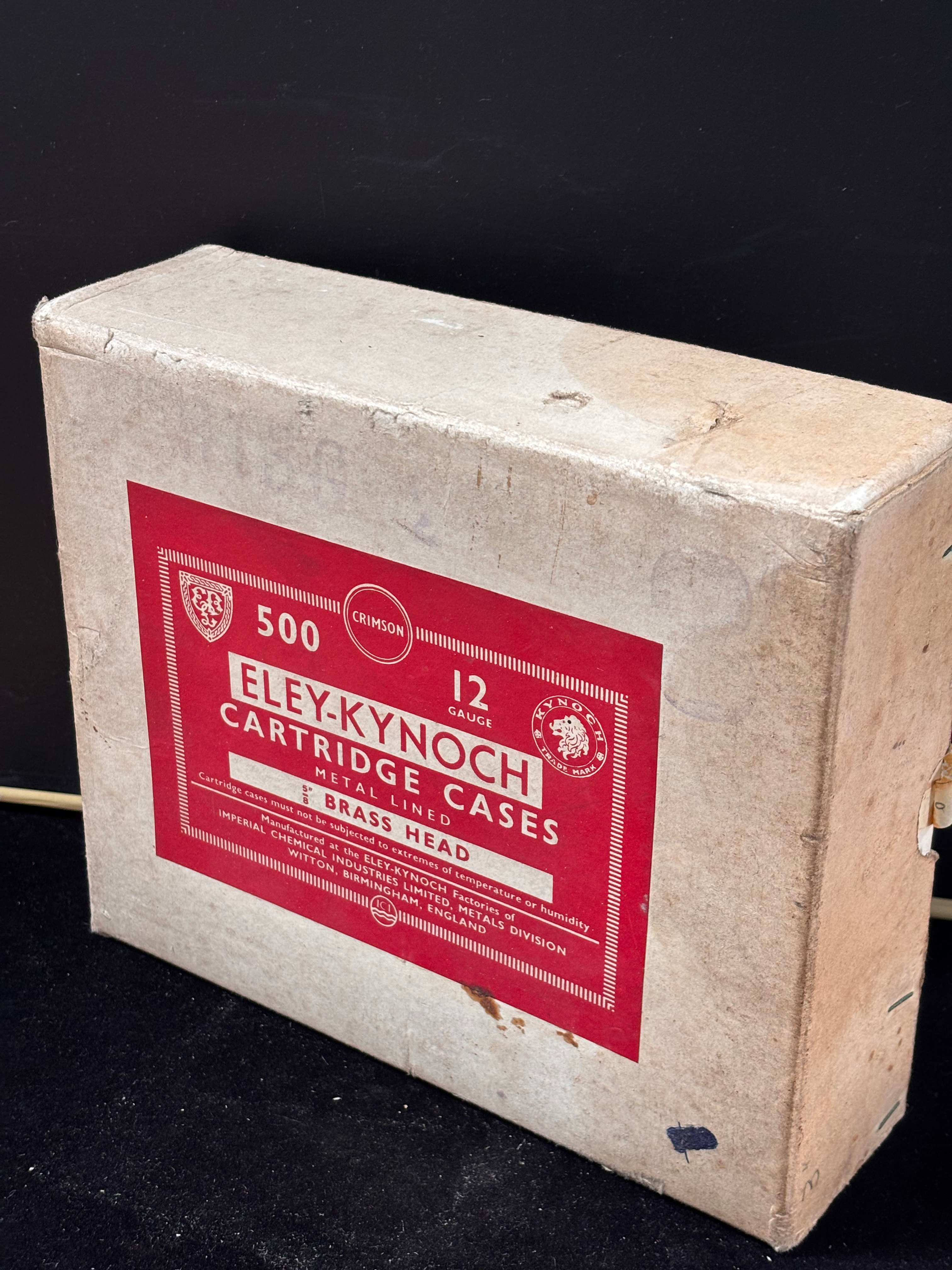 Vintage Box of Eley Kynoch 12 Gauge Cartridge (full box)