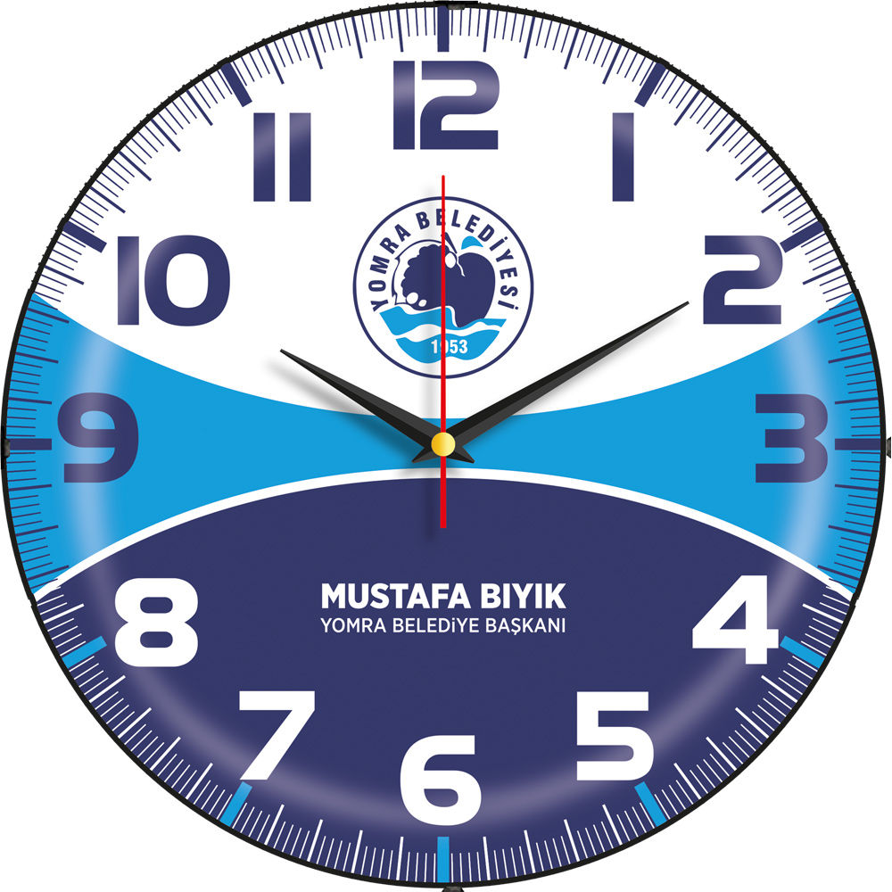 Bombe Cam Duvar Saati V30-529-B