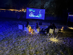 outdoor movie theatre set up nashville