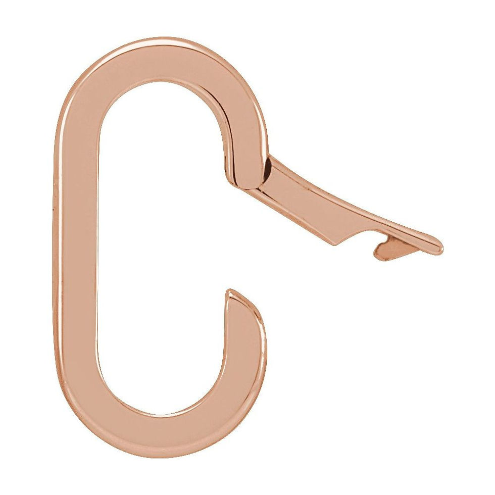 Thumbnail: 14K Solid Gold Charm Connector Clasp