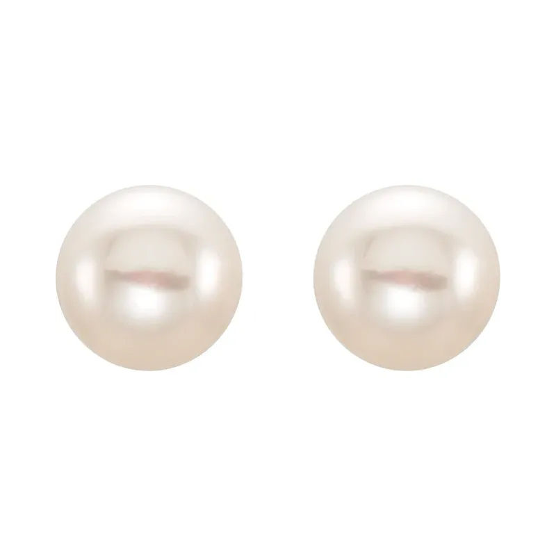 Thumbnail: 14K Fresh Water Pearl Earrings