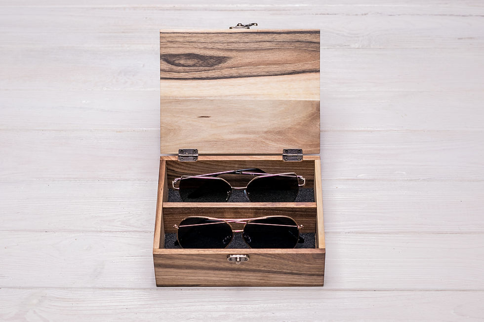 Thumbnail: Holder for 2 glasses with glass lid