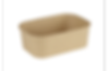 kraft salad bowl, rectangular salad bowl, poke bowl