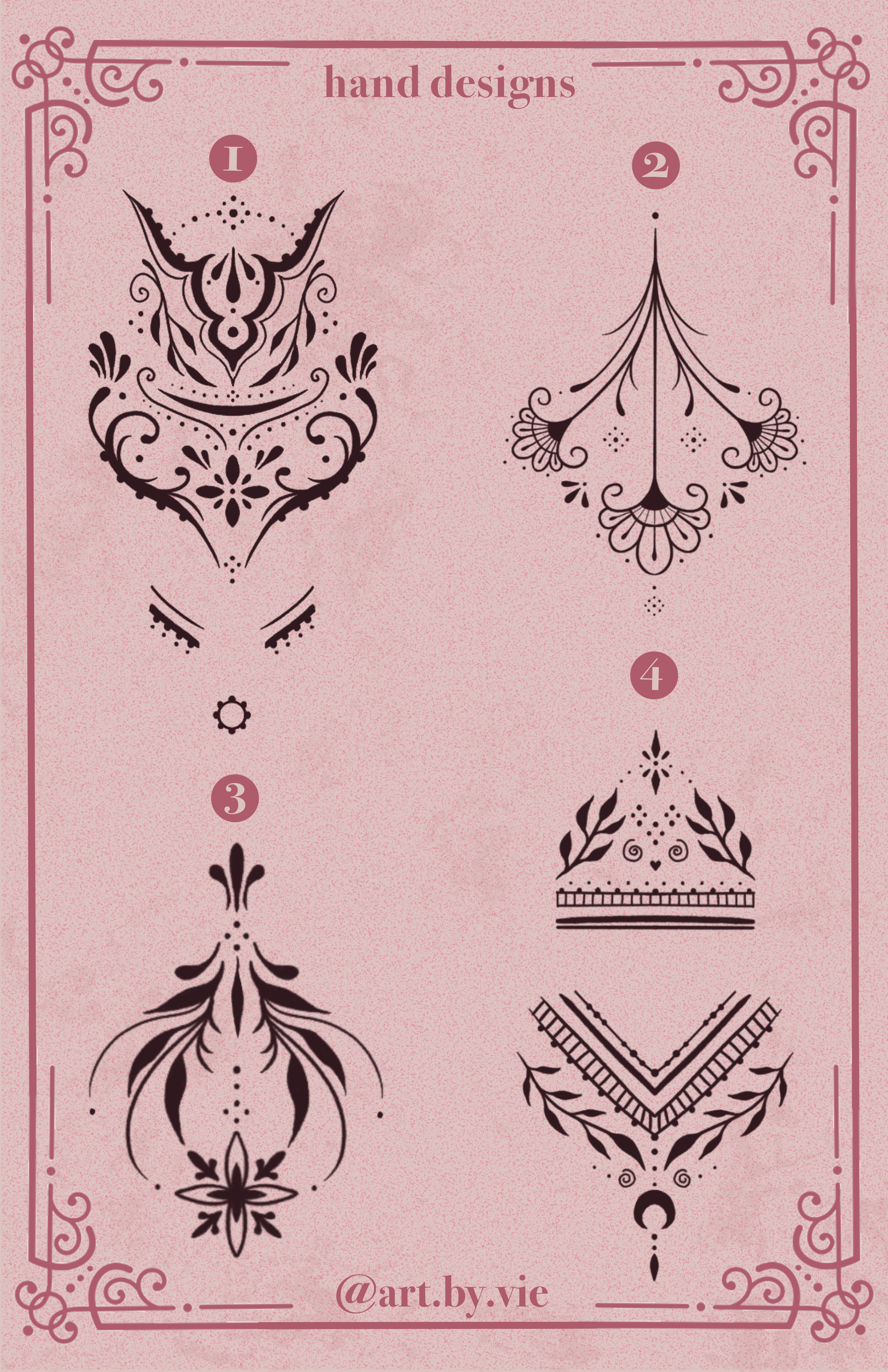 Henna - Hand designs