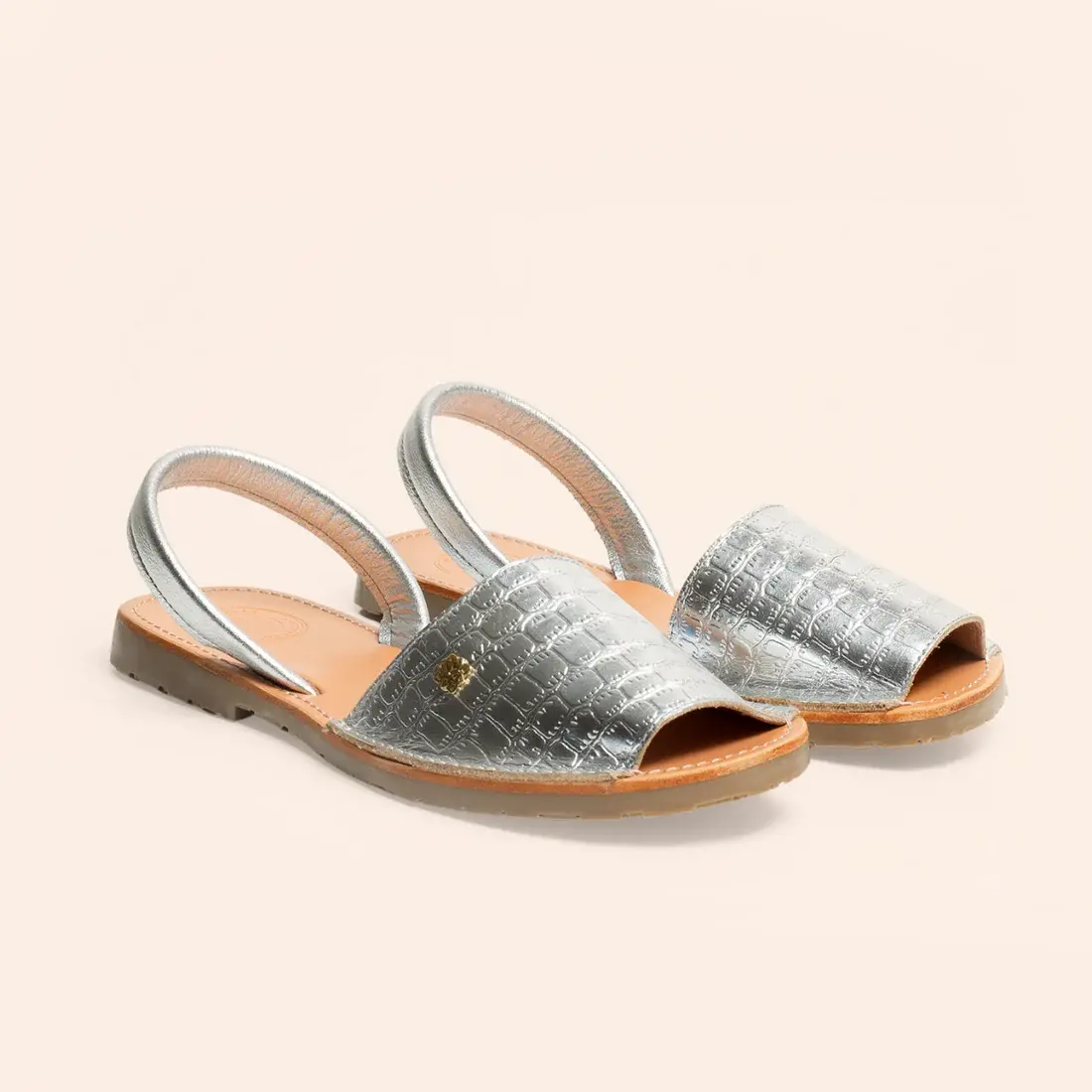 Morkas Classic - Croc Metallic Silver