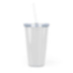 Thumbnail: Plastic Tumbler with Straw - Jesus