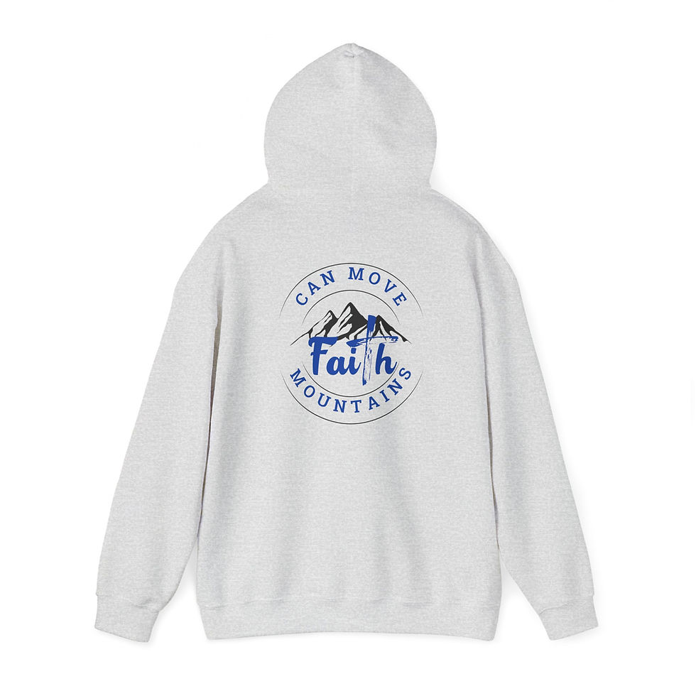 Thumbnail:  Unisex Heavy Blend™ Hooded Sweatshirt - FAITH CAN MOVE MOUNTAINS