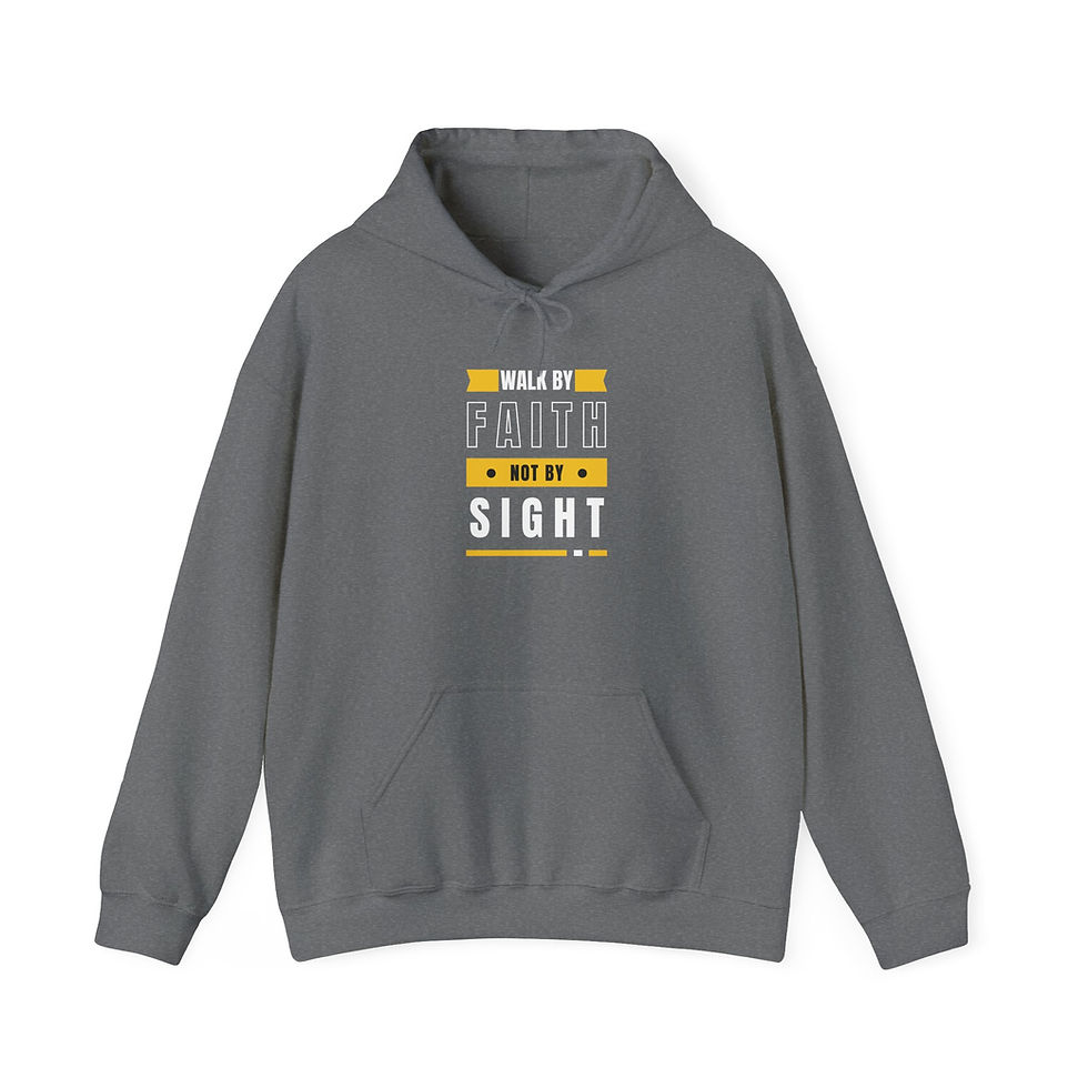 Thumbnail: Unisex Heavy Blend™ Hooded Sweatshirt - WALK BY FAITH