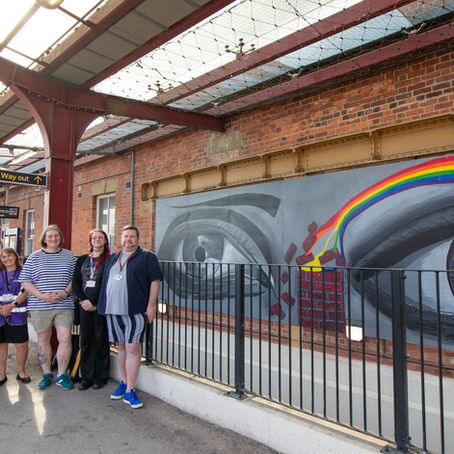 New LGBT+ Community Mural Installed at Wakefield Kirkgate Railway Station 