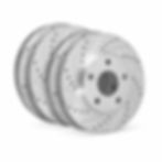 R1 - E Line Drilled & Slotted Silver Rotor Set MKV Supra 2.0 A90