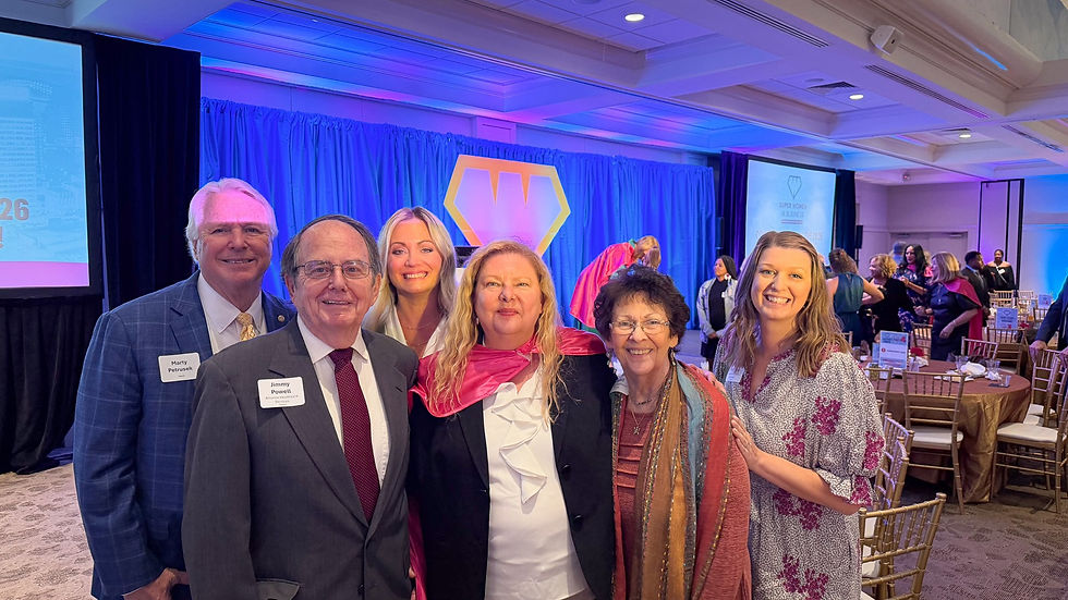 Laurie with family and friends after receiving her honor.