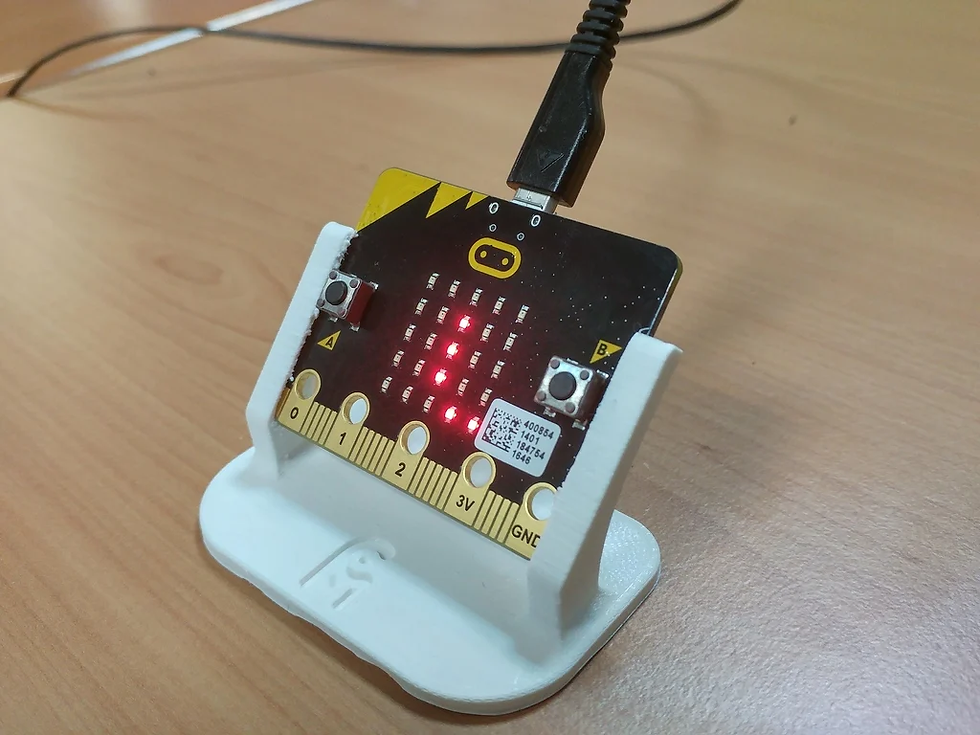 Microbit e Impressão 3D CASE - Fábrica de Nerdes suporte e eletrônica