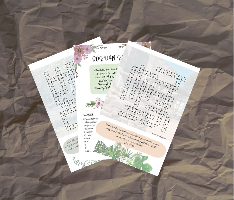 Thumbnail: Holy Land Landmarks Crossword Puzzles