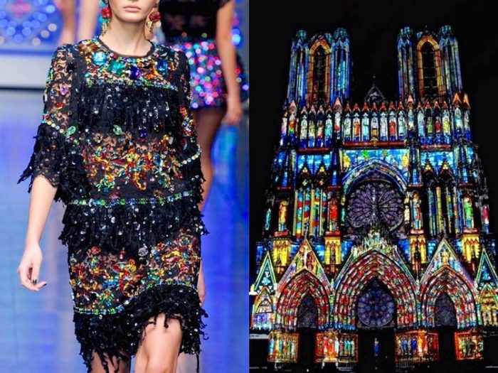 Dolce & Gabbana S/S 2012 | Cathedral Notre-Dame de Reims, France.