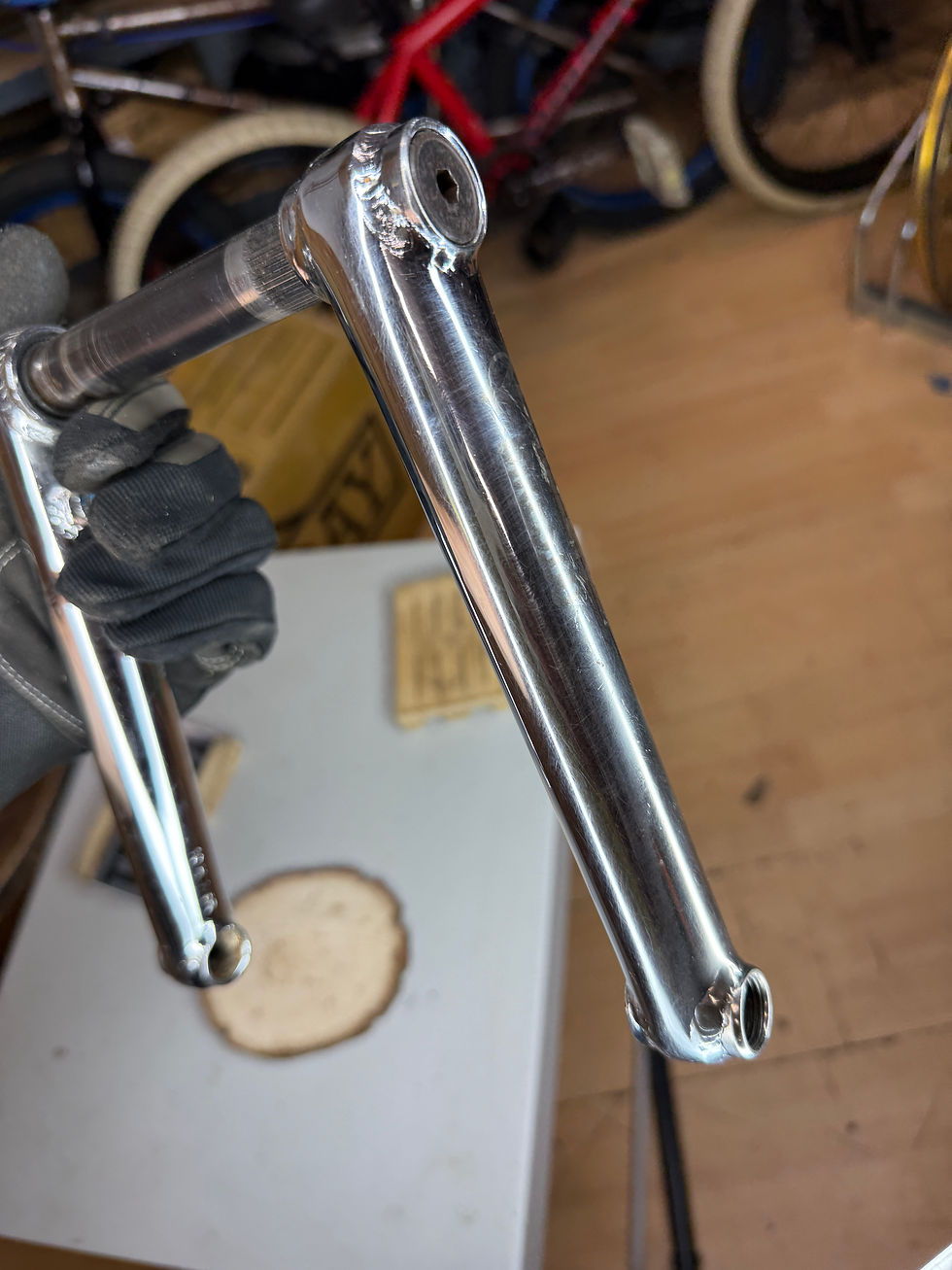 Thumbnail: Twenty Bike Co BMX Cranks Chrome 19mm 2 Piece
