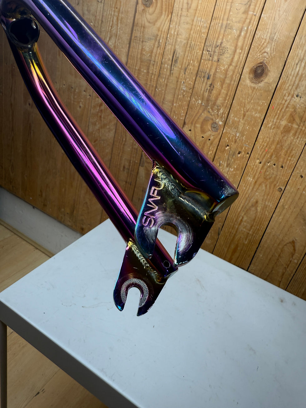 Thumbnail: Snafu Magical Jet Fuel Forks 20" - Harry Main Sig Oil Slick - Rare Aftermarket