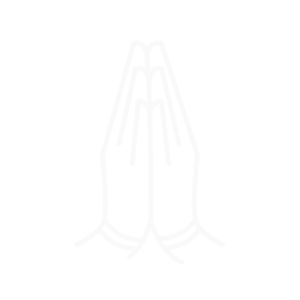 Mains jointes en prière, symbole de paix et sérénité