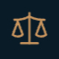 Scales of justice icon for security consultant Jeremy Vincent
