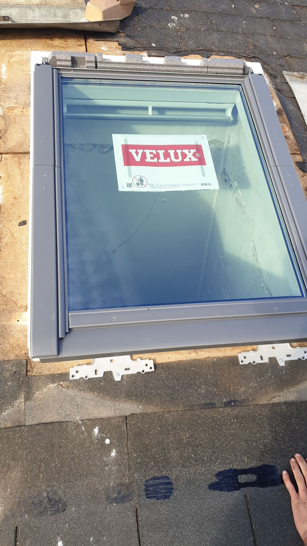 Pose de fenêtres de toit (Velux)