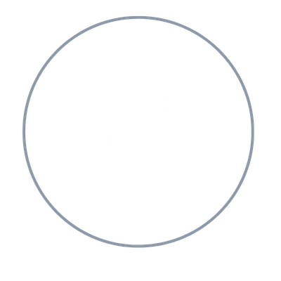 Icône Facebook blanche dans un cercle noir.