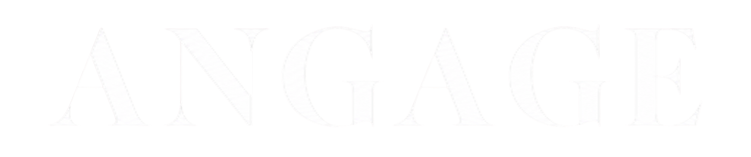 Logo Angage en lettres blanches sur fond noir