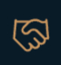 Handshake icon representing security consultant Jeremy Vincent