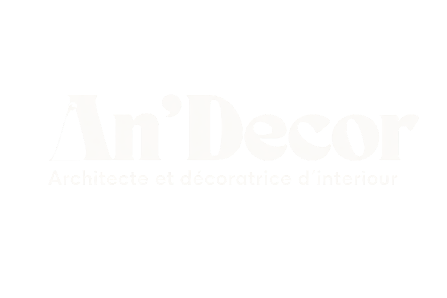 Logo An'Decor : Architecte et décoratrice d'intérieur