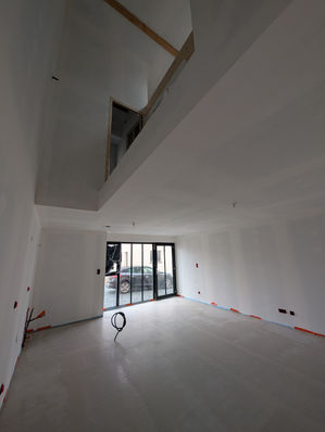 Intérieur en chantier d'un projet de location à Villeurbanne.