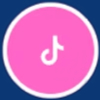 Icône TikTok rose du marché vintage itinérant en France