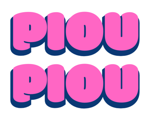 Logo Piou Piou, marché vintage itinérant en France.