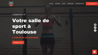 L'ESSENTIEL 31 - Site vitrine salle de sport