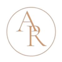 Logo circulaire avec les initiales entrelacées AR