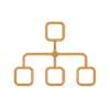 Organizational chart icon for security risk consultancy.
