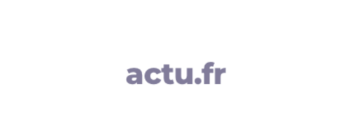 Logo actu.fr sur fond blanc