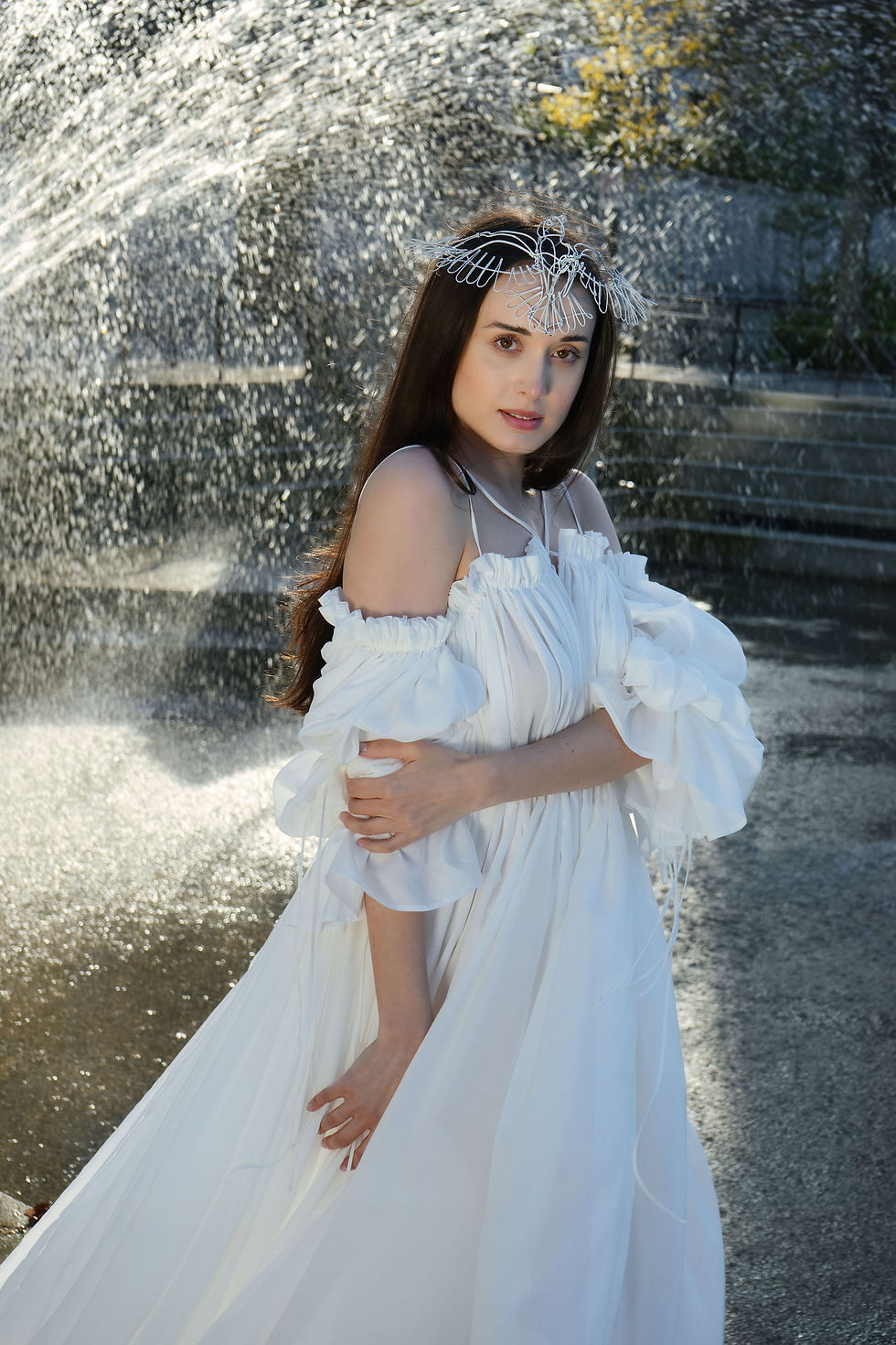 Thumbnail: Rose petals wedding gown