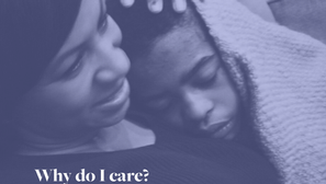 Juli caring for her son Robert as he sleeps