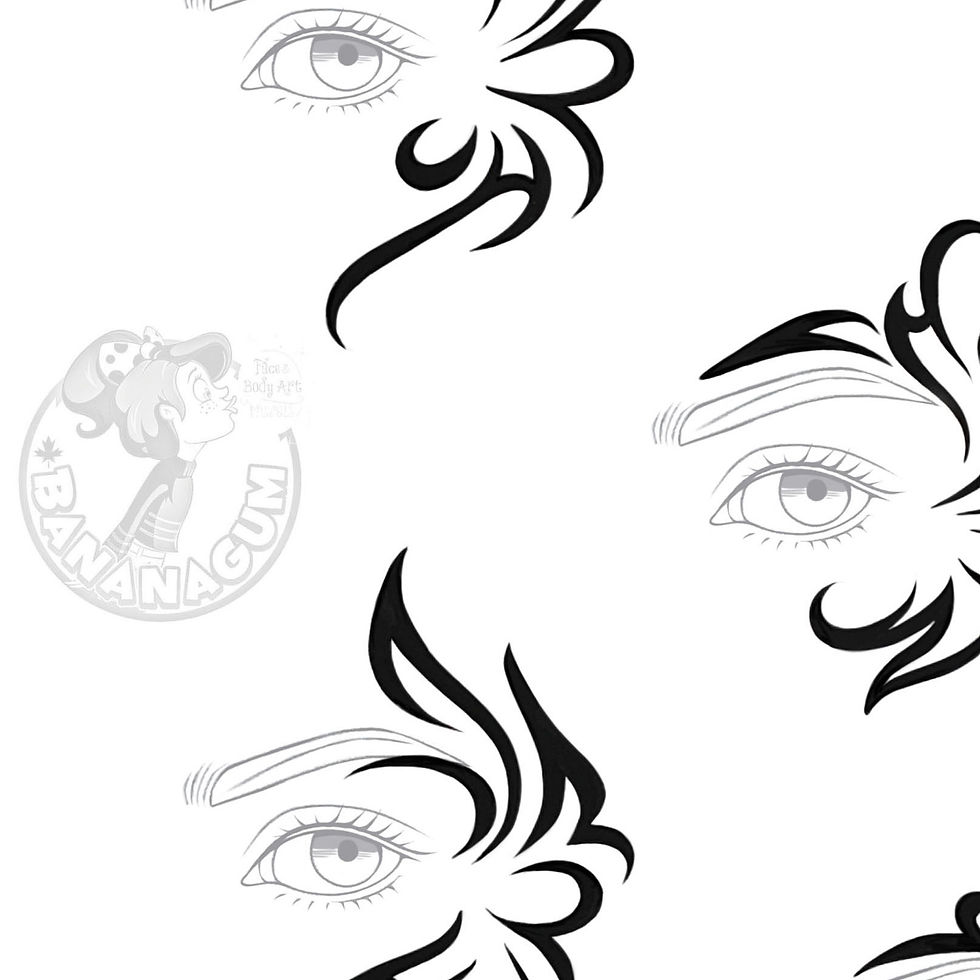Thumbnail: Bananagum Line-Work Eye, Designs (26 pages -Letter size : 8.5 x 11 in)