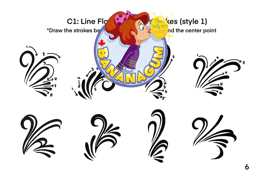 Thumbnail: Bananagum Line-Work, Foundation (16 pages-Letter size : 8.5 x 11 in)