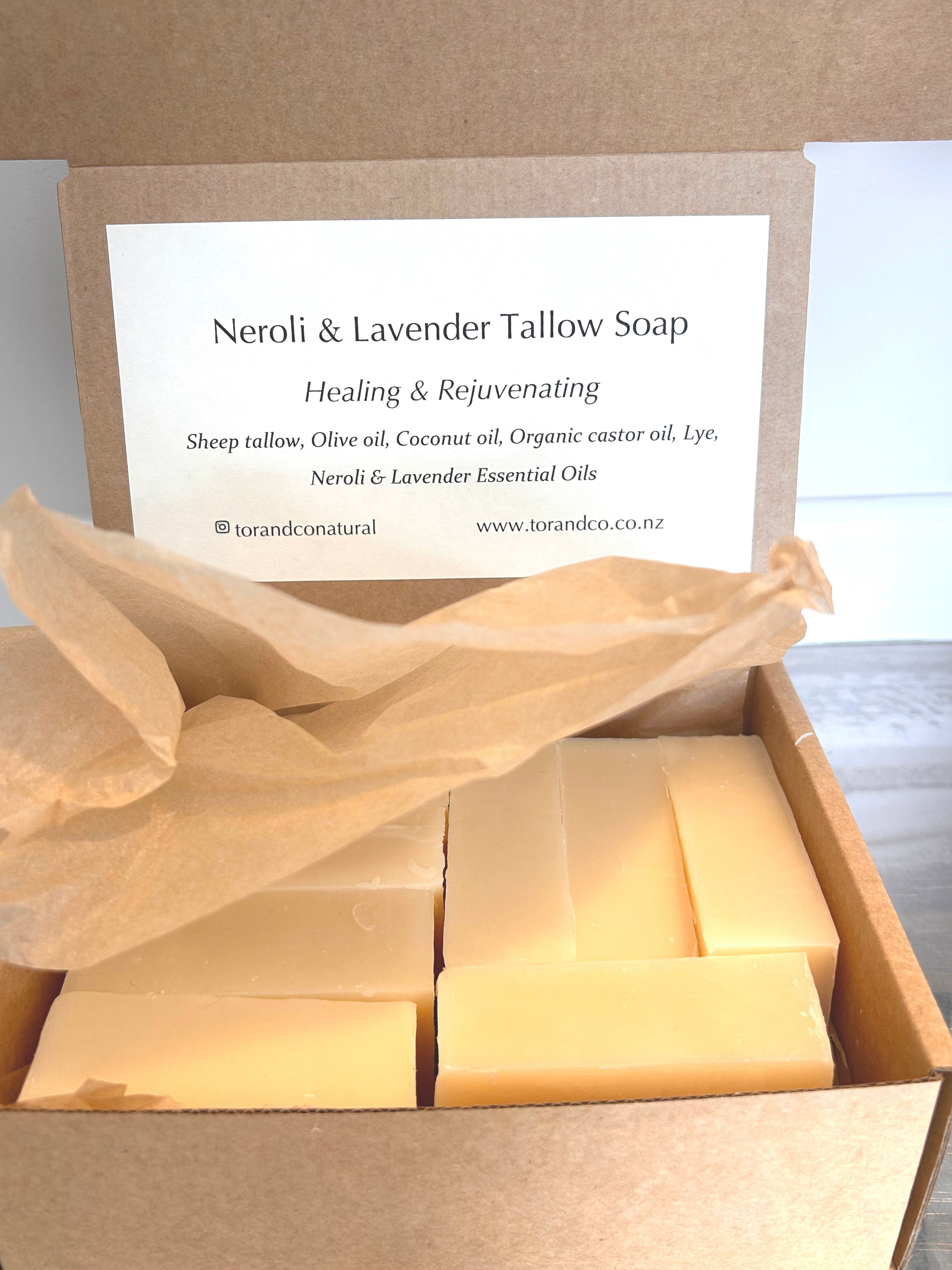Neroli & Lavender Tallow Soap Box