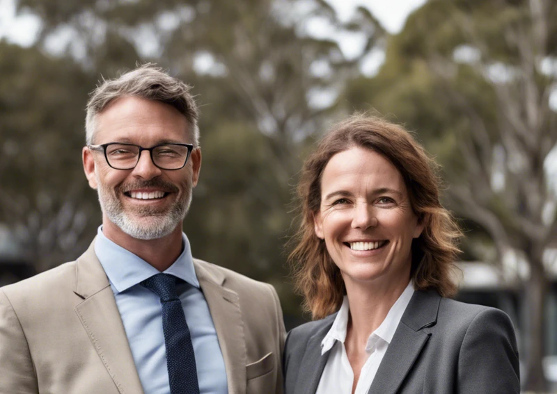 Two Professionals who are anticipating their professional development experience in the Professor of Practice Program.