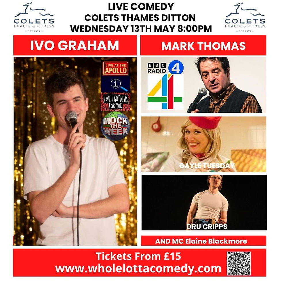 Comedy at Colets Thames Ditton