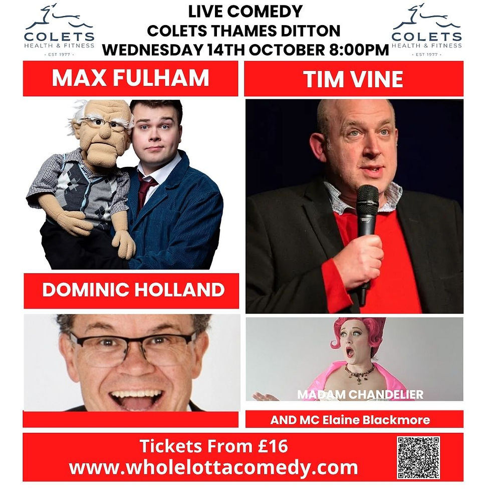 Comedy at Colets Thames Ditton
