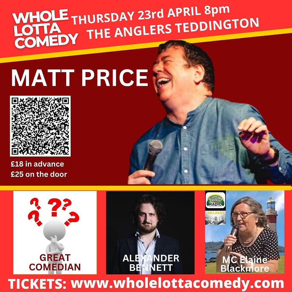 Comedy at The Anglers Teddington