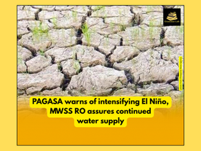 El Niño, Philippine Atmospheric, Geophysical, and Astronomical Services Administration (PAGASA), Metropolitan Waterworks and Sewerage System Regulatory Office (MWSS RO)