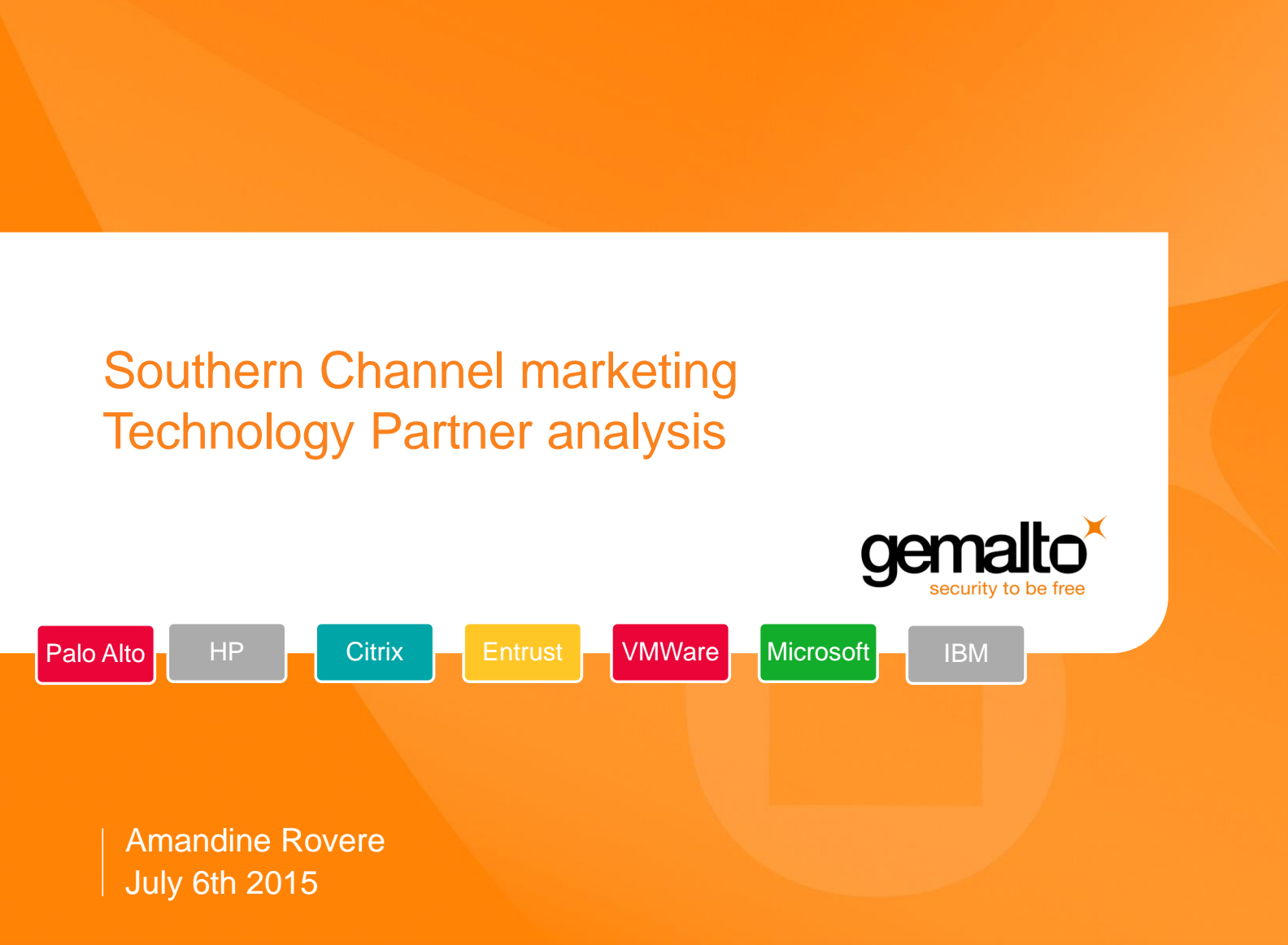 Southern Channel analysis