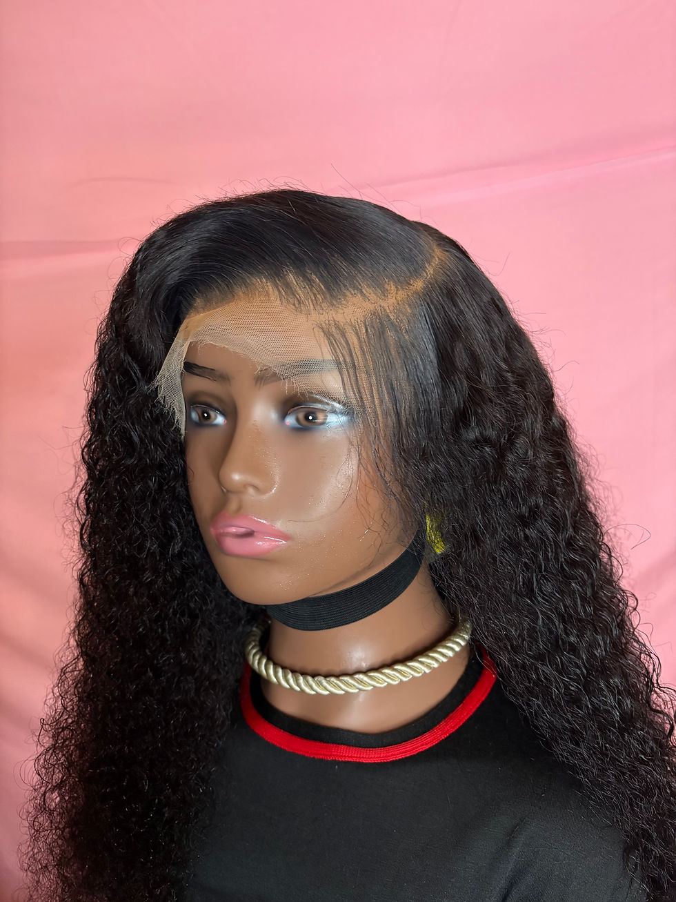 Thumbnail: 36" Raw Deep Wave Wig (HD) Lace 